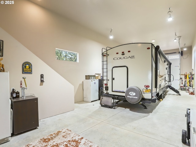 29349 SE Sunview Ln, Estacada, OR 97023 - garage with freestanding refrigerator