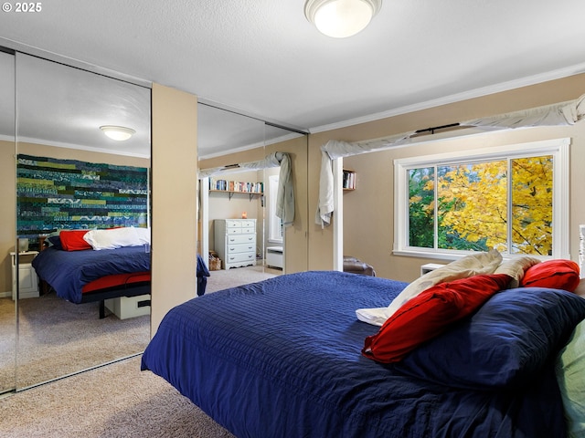 bedroom featuring crown molding