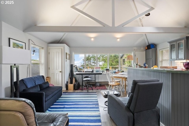 1745 Pearl St, Tillamook, OR 97141 - living area featuring plenty of natural light and wood finished floors