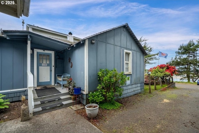 1745 Pearl St, Tillamook, OR 97141 - entrance to property with board and batten siding