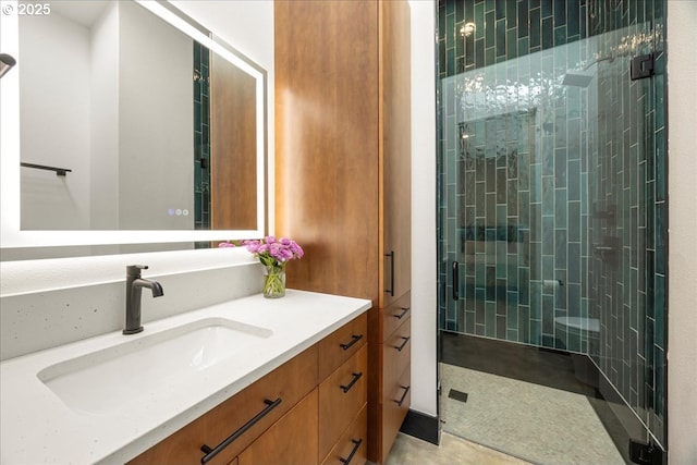 725 NW Angel Heights Rd, Stevenson, WA 98648 - full bath with a shower stall and vanity