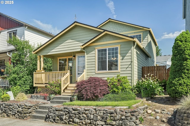 5661 J St, Washougal, WA 98671 - view of front of house featuring covered porch