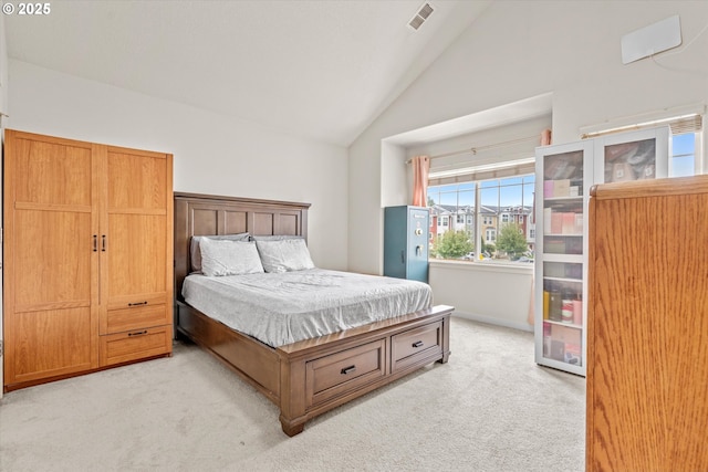 2590 NW 2nd Ter, Gresham, OR 97030 - bedroom with light colored carpet and high vaulted ceiling