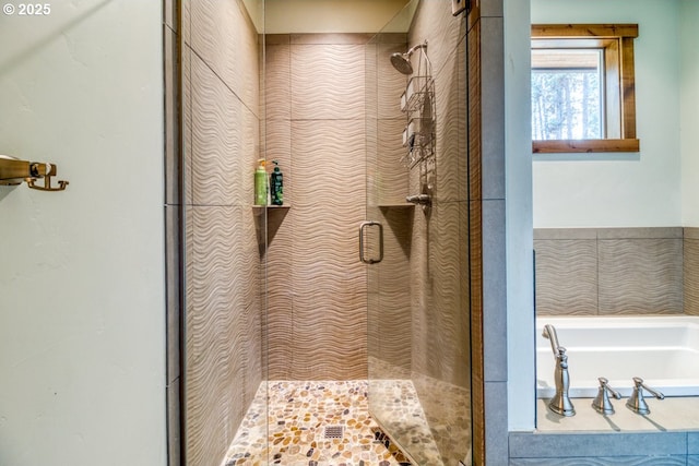 bathroom with walk in shower