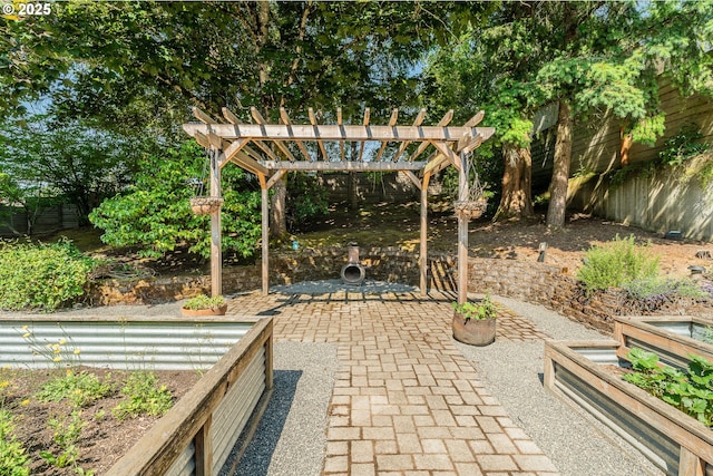 1505 NW 118th Ct, Portland, OR 97229 - view of patio / terrace featuring a pergola