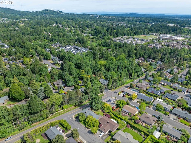 1505 NW 118th Ct, Portland, OR 97229 - aerial view of property and surrounding area featuring a heavily wooded area