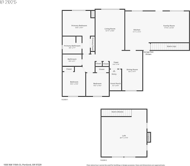1505 NW 118th Ct, Portland, OR 97229 - view of floor plan / room layout