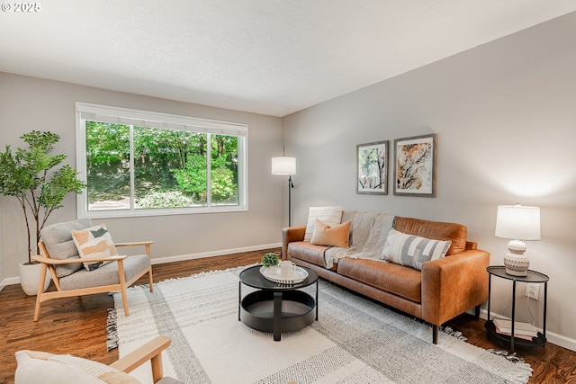1505 NW 118th Ct, Portland, OR 97229 - living area featuring baseboards and wood finished floors