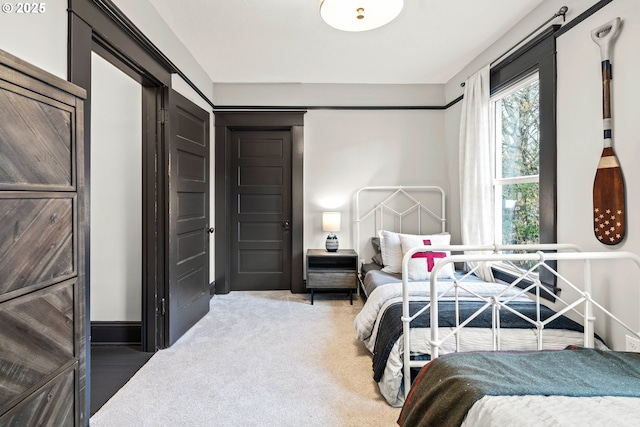 bedroom featuring carpet flooring