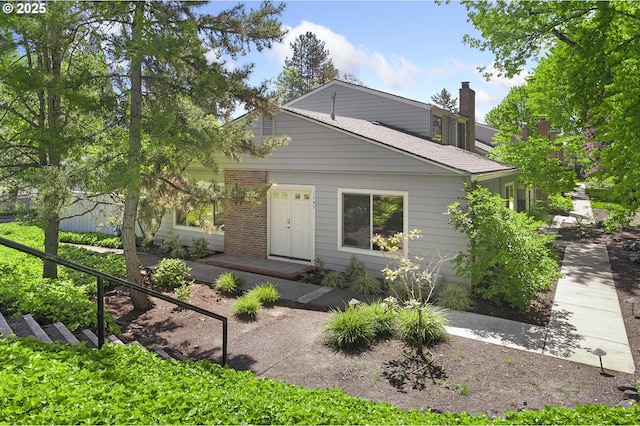 1397 Bonniebrae Dr, Lake Oswego, OR 97034 - view of front of home featuring a chimney