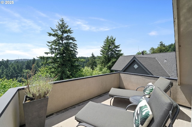 2892 NW Beuhla Vista Ter, Portland, OR 97210 - balcony featuring a view of trees