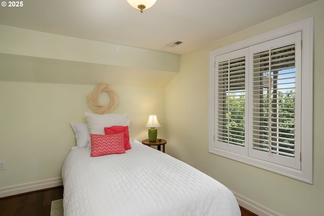 2892 NW Beuhla Vista Ter, Portland, OR 97210 - bedroom with baseboards and wood finished floors