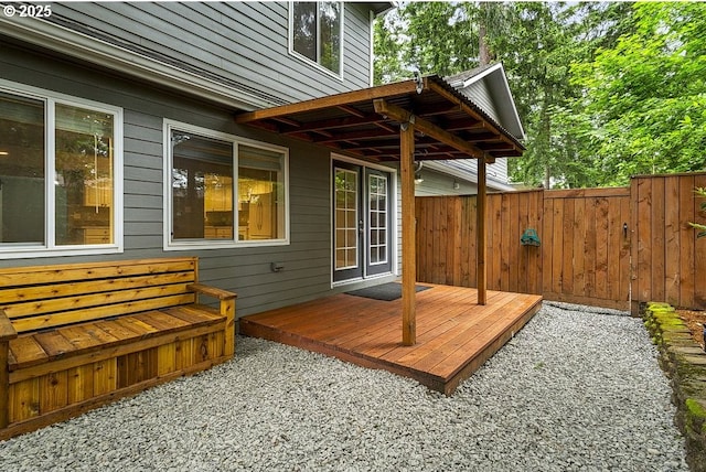 13616 SE Rhine St, Portland, OR 97236 - view of wooden deck
