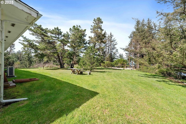 255 Coast Guard Hill Rd, Port Orford, OR 97465 - view of yard with central AC