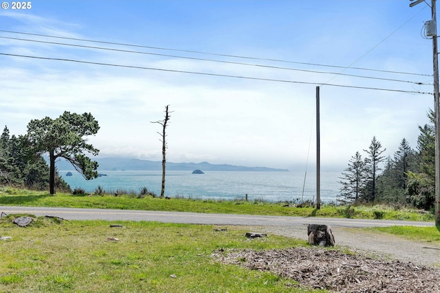 255 Coast Guard Hill Rd, Port Orford, OR 97465 - property view of water featuring a mountain view