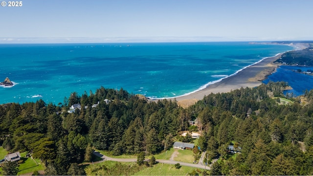 255 Coast Guard Hill Rd, Port Orford, OR 97465 - birds eye view of property with a water view
