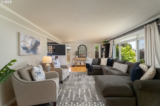 1025 S Grant St, Canby, OR 97013 - living area with crown molding and wood finished floors
