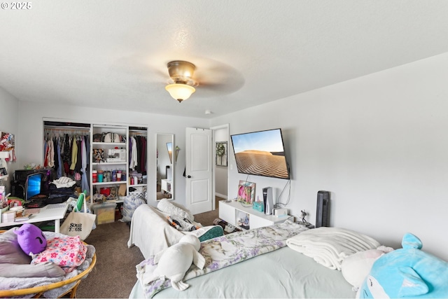 3490 Midway Ave NE, Salem, OR 97301 - carpeted bedroom featuring a closet and a ceiling fan