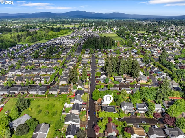 12705 NE 101st St, Vancouver, WA 98682 - aerial view of property's location featuring mountains and nearby suburban area