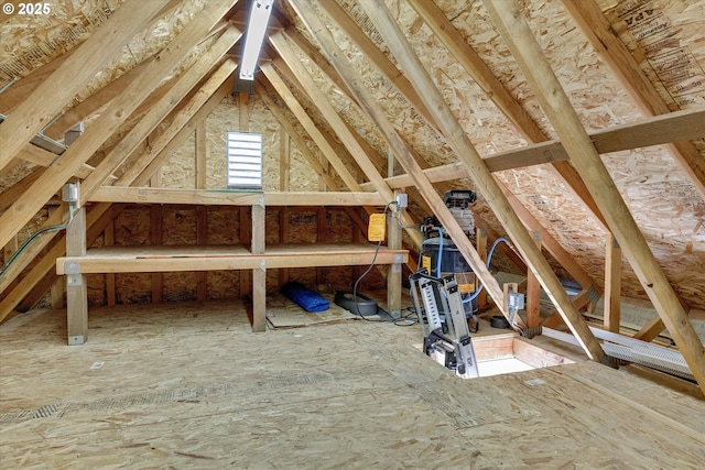 view of attic