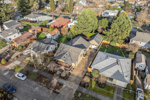 birds eye view of property featuring a residential view