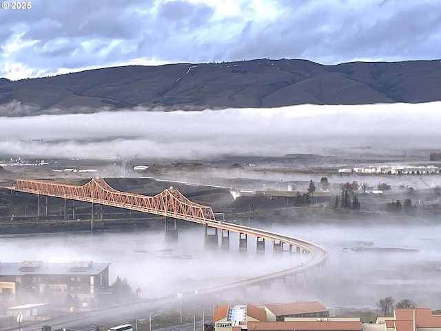 371 Summit Ridge Dr, The Dalles, OR 97058 - mountain view with a notable bridge and a nearby body of water