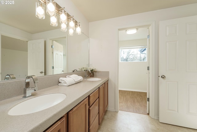 bathroom with vanity