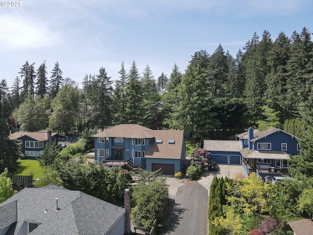 birds eye view of property