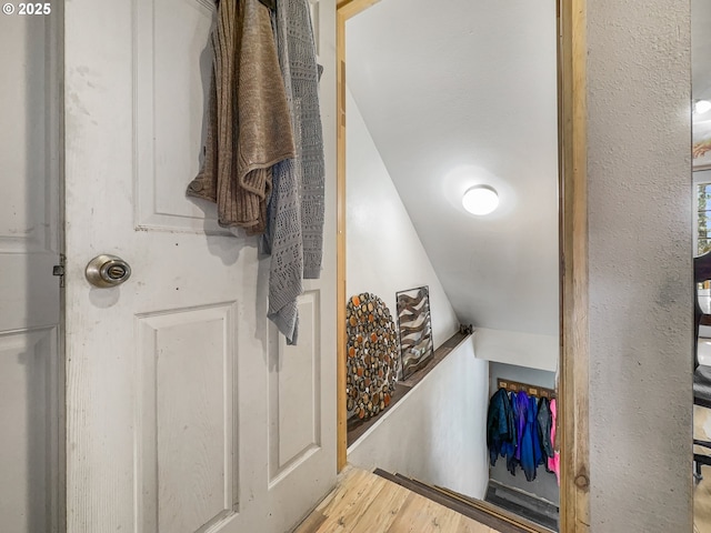 bathroom with wood finished floors