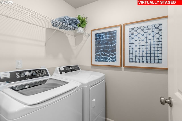 11325 NW Main St, North Plains, OR 97133 - laundry area featuring washing machine and clothes dryer