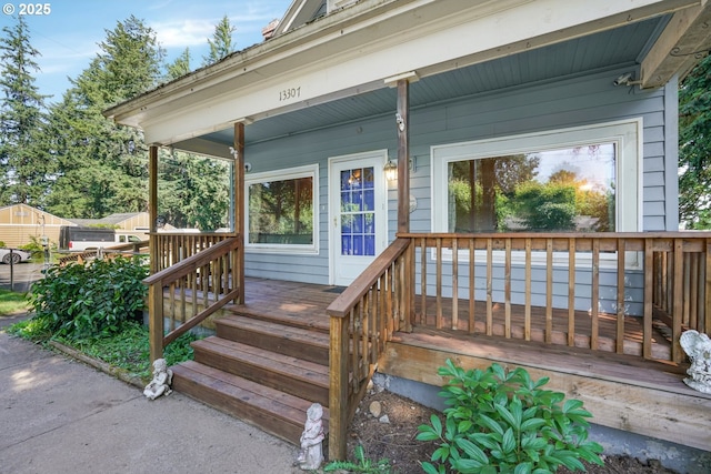 13307 SE Raymond St, Portland, OR 97236 - view of wooden porch