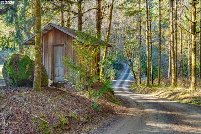 view of outbuilding