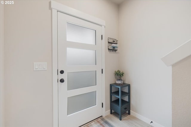 2856 S Nectarine St, Cornelius, OR 97113 - entryway with light wood-style floors and baseboards