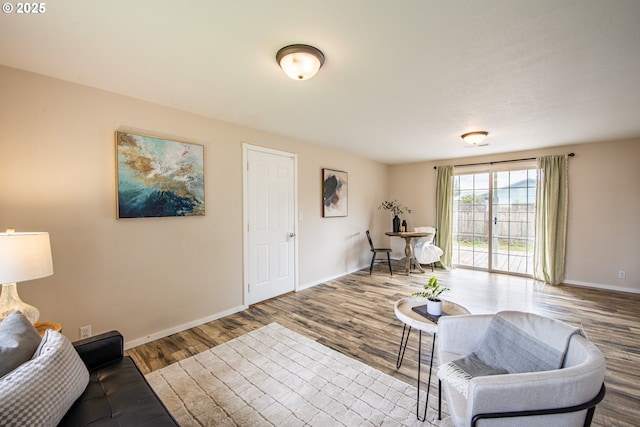 5354 Cody Ave, Eugene, OR 97402 - living area featuring baseboards and wood finished floors