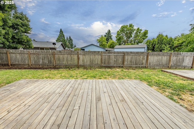 5354 Cody Ave, Eugene, OR 97402 - wooden terrace with a fenced backyard