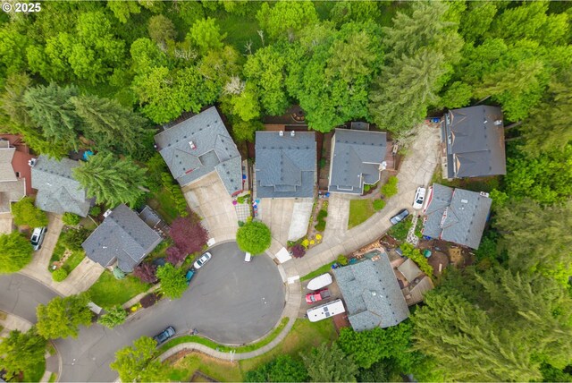 aerial perspective of suburban area
