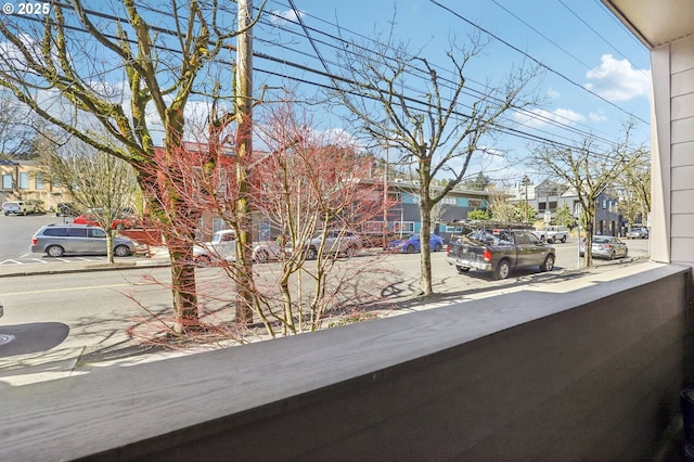 balcony featuring a residential view