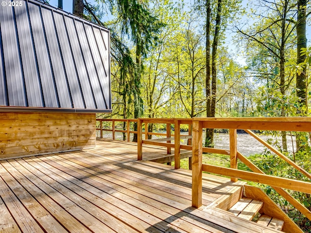 26619 NE 77th Ave, Battle Ground, WA 98604 - wooden deck with a water view