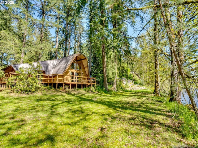 26619 NE 77th Ave, Battle Ground, WA 98604 - view of yard featuring a wooden deck