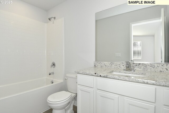 5329 NE 68th St, Vancouver, WA 98661 - full bath featuring toilet, vanity, and shower / bathing tub combination