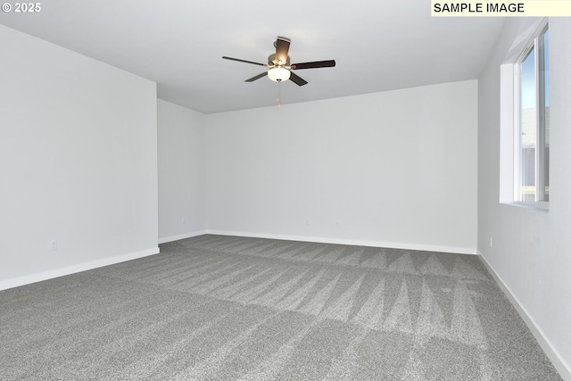 5329 NE 68th St, Vancouver, WA 98661 - unfurnished room with ceiling fan, carpet flooring, and baseboards