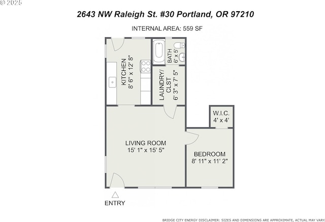 2643 NW Raleigh St Unit 30, Portland, OR 97210 - property floor plan