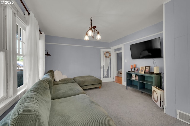 683 Laurel, Junction City, OR 97448 - living room featuring carpet flooring