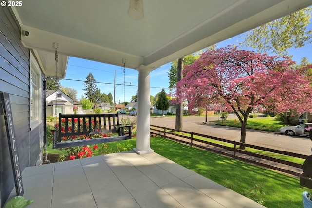 683 Laurel, Junction City, OR 97448 - porch featuring a lawn