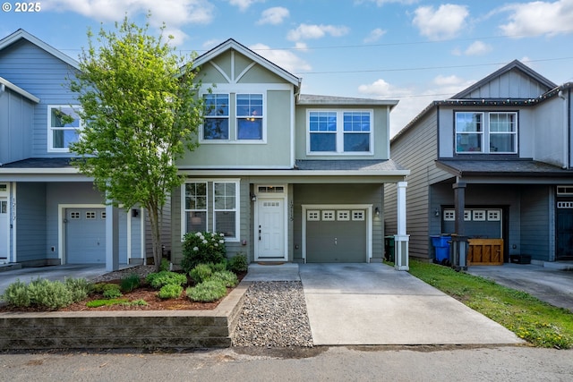 12115 NE 40th Cir, Vancouver, WA 98682 - view of front facade with a garage, driveway, and roof with shingles
