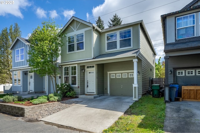 12115 NE 40th Cir, Vancouver, WA 98682 - view of front of home with an attached garage, fence, and driveway