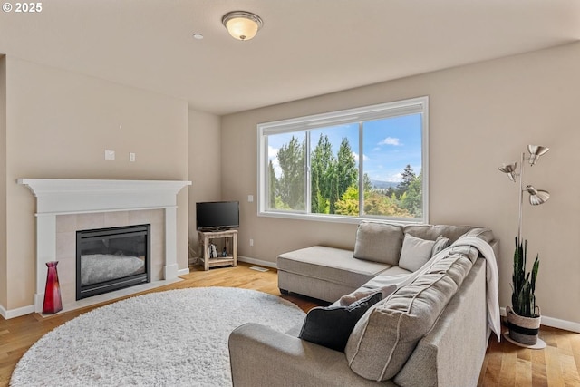 2814 NW Hill St, Camas, WA 98607 - living area with a fireplace and light wood finished floors