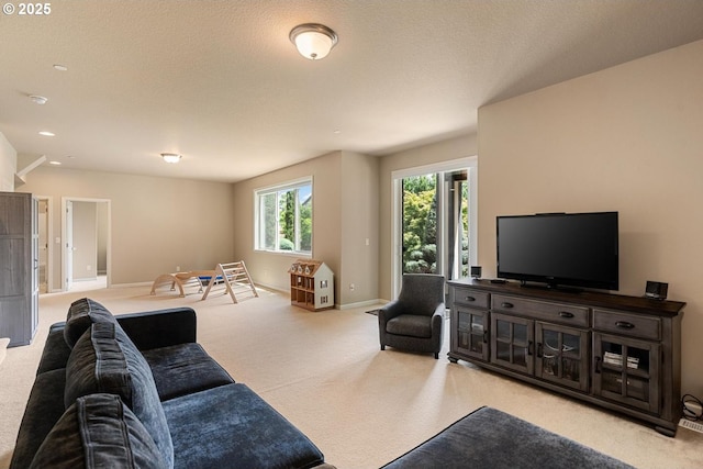 2814 NW Hill St, Camas, WA 98607 - carpeted living room with baseboards and recessed lighting