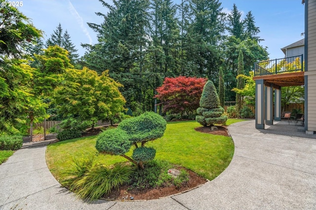 2814 NW Hill St, Camas, WA 98607 - view of yard featuring a patio and a balcony