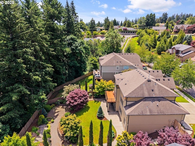 2814 NW Hill St, Camas, WA 98607 - view from above of property featuring a tree filled landscape